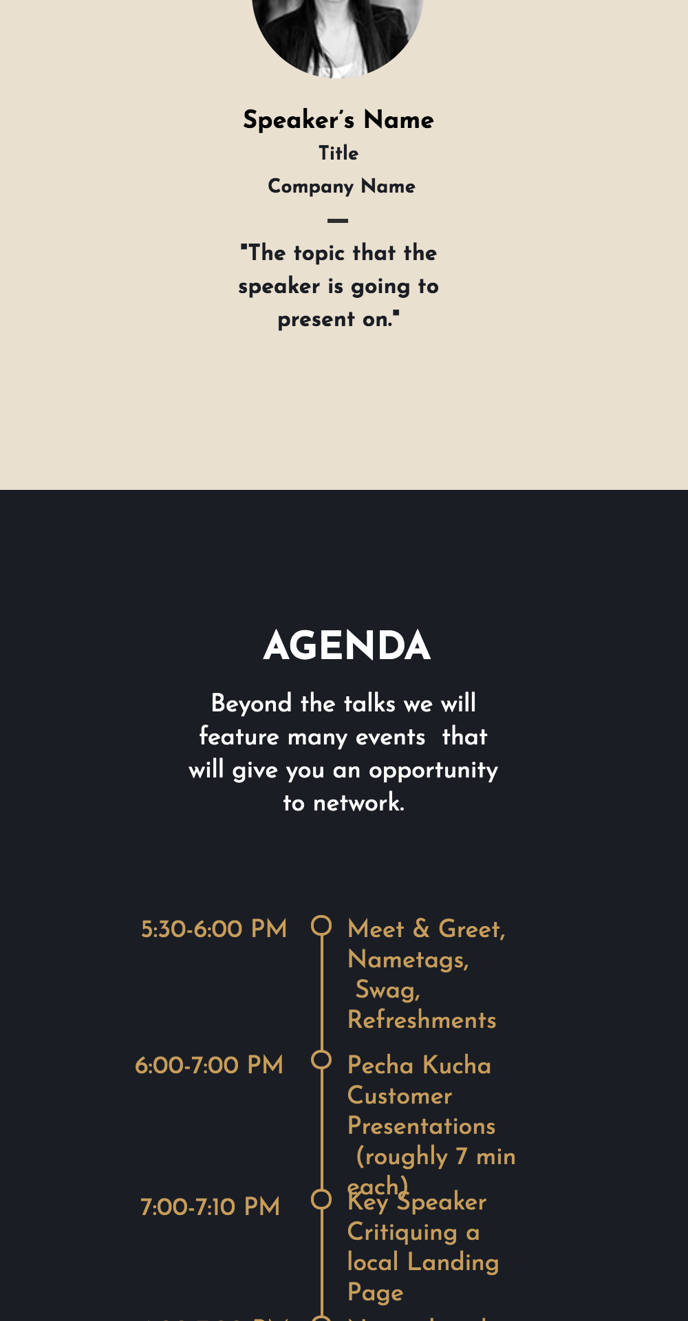 Sample wireframe design for small business websites, showcasing editable areas for logos and colors, emphasizing user-friendly layout and customization options.