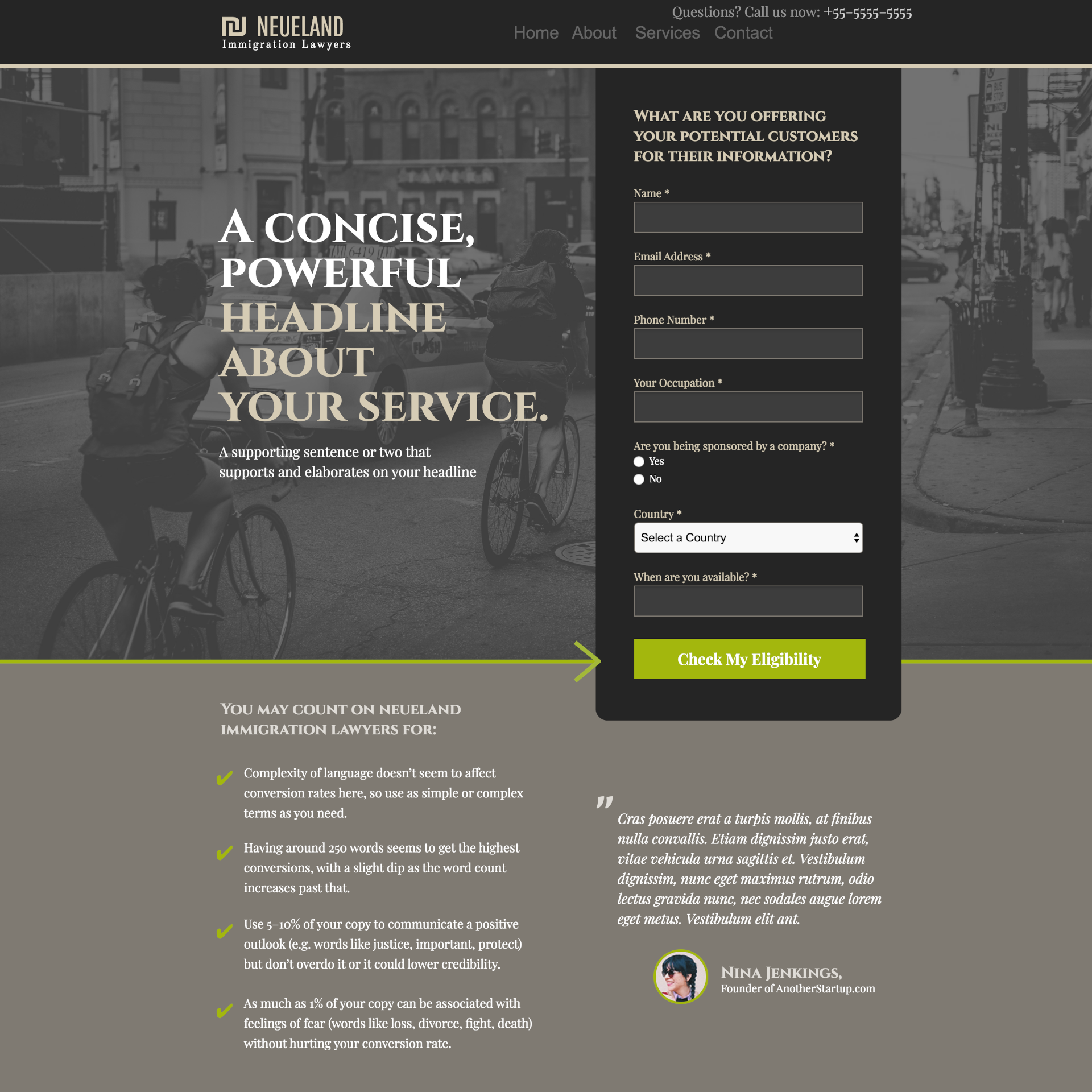 Bicyclists navigating an urban street, with a focus on a visually appealing website layout for small businesses, emphasizing web development and customer engagement.