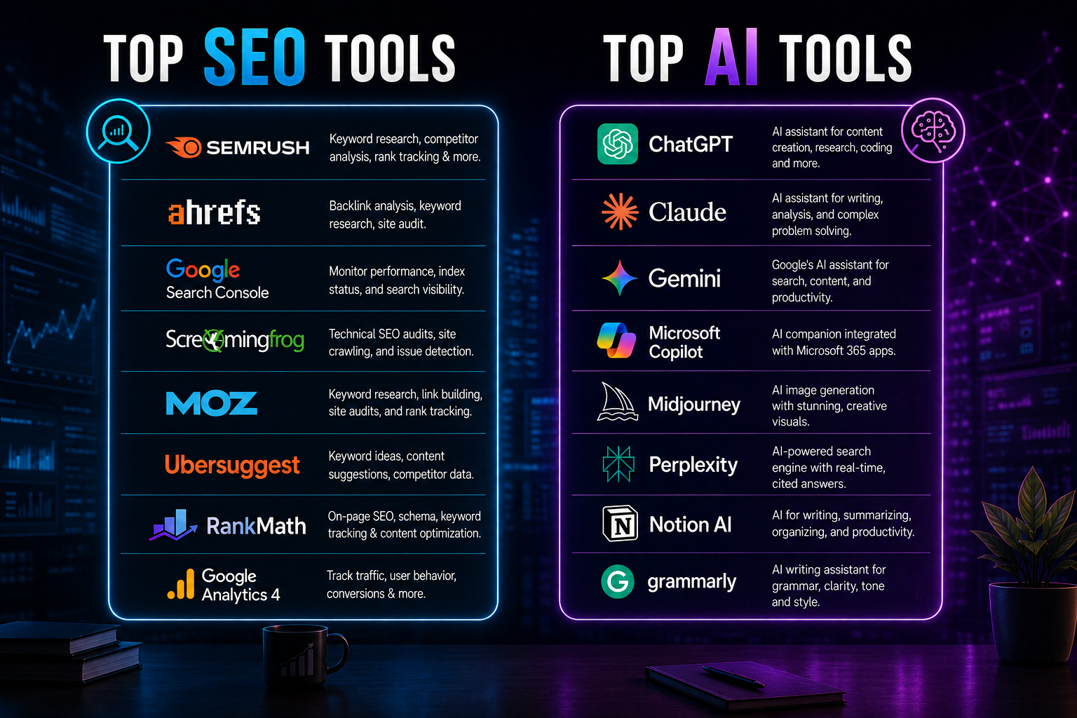 Top SEO and AI Digital Marketing Tools